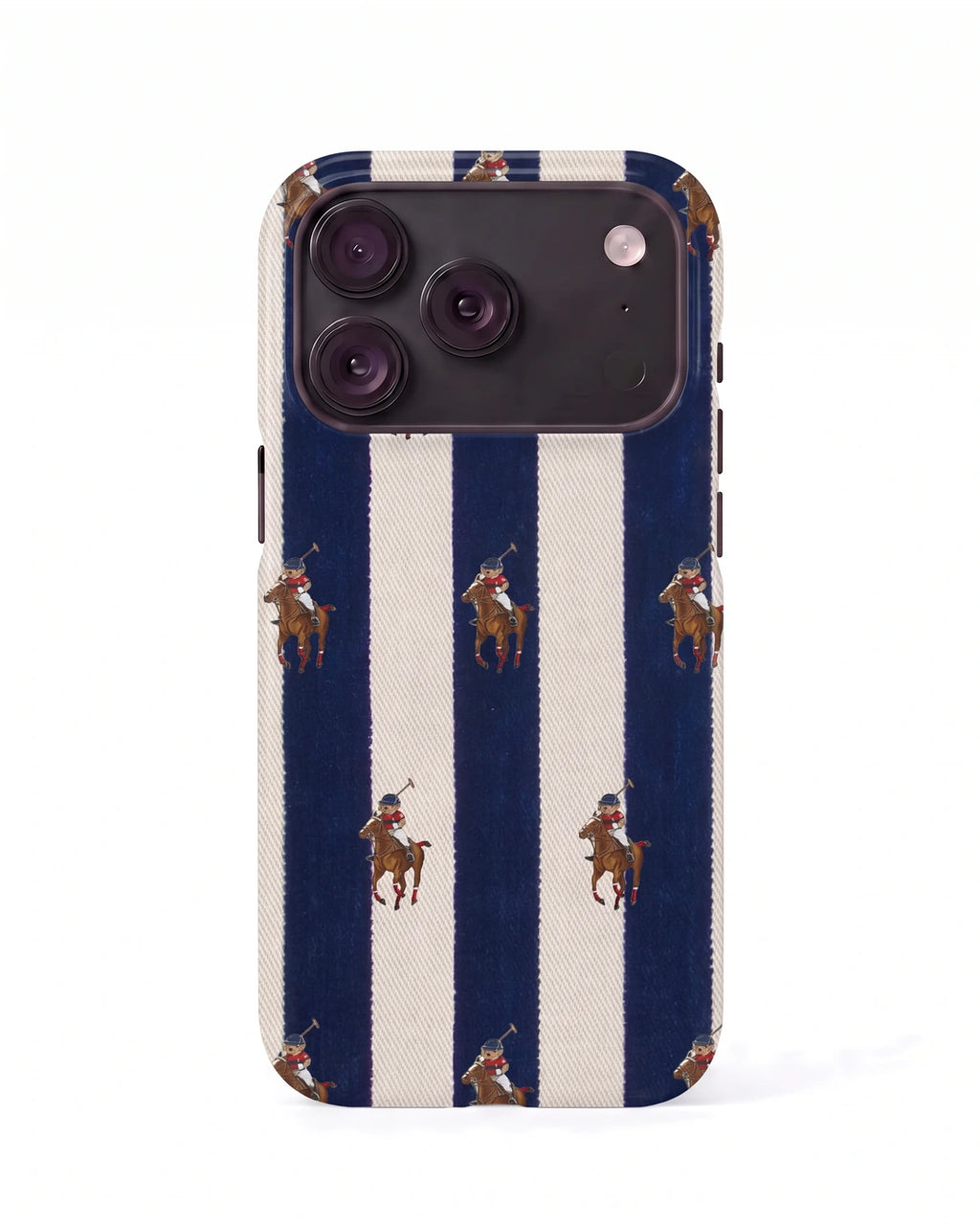 Navy Polo Stripe Case
