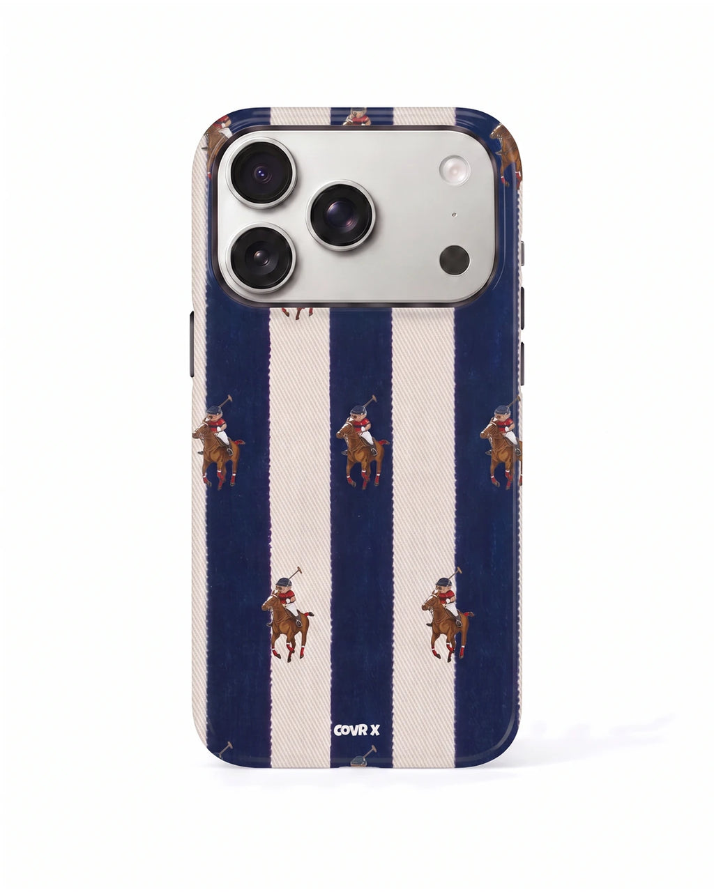 Navy Polo Stripe Case