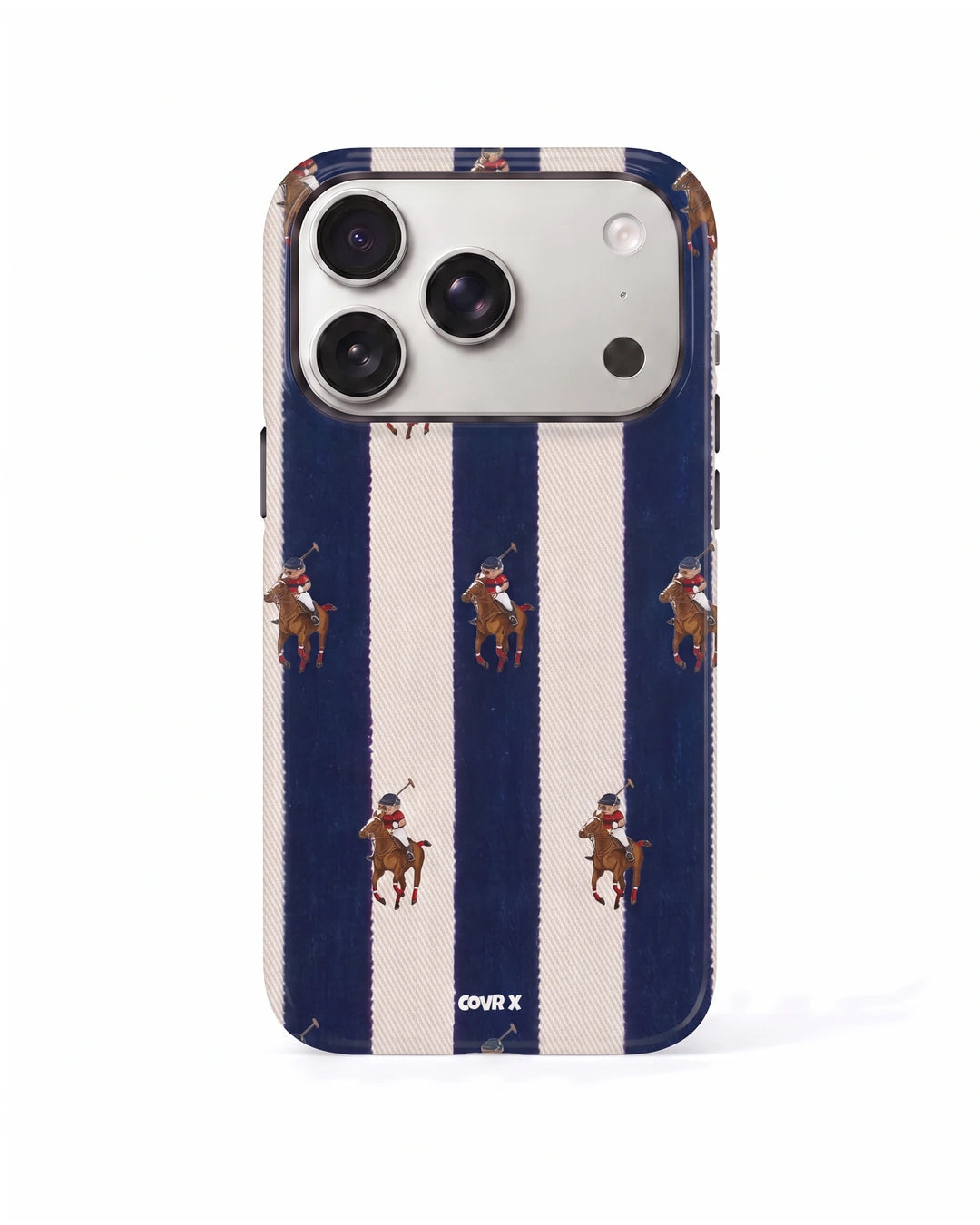 Navy Polo Stripe Case