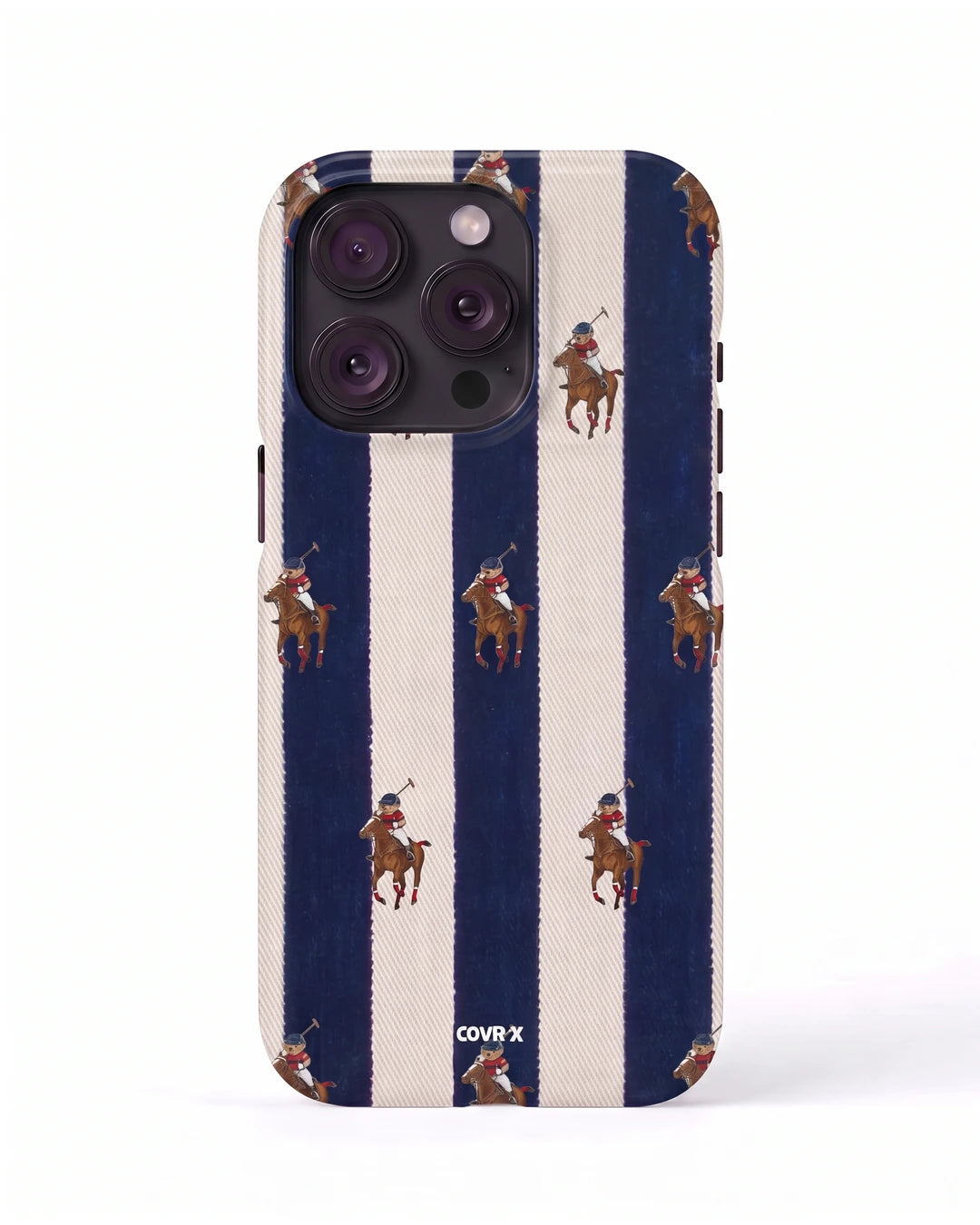 Navy Polo Stripe Case
