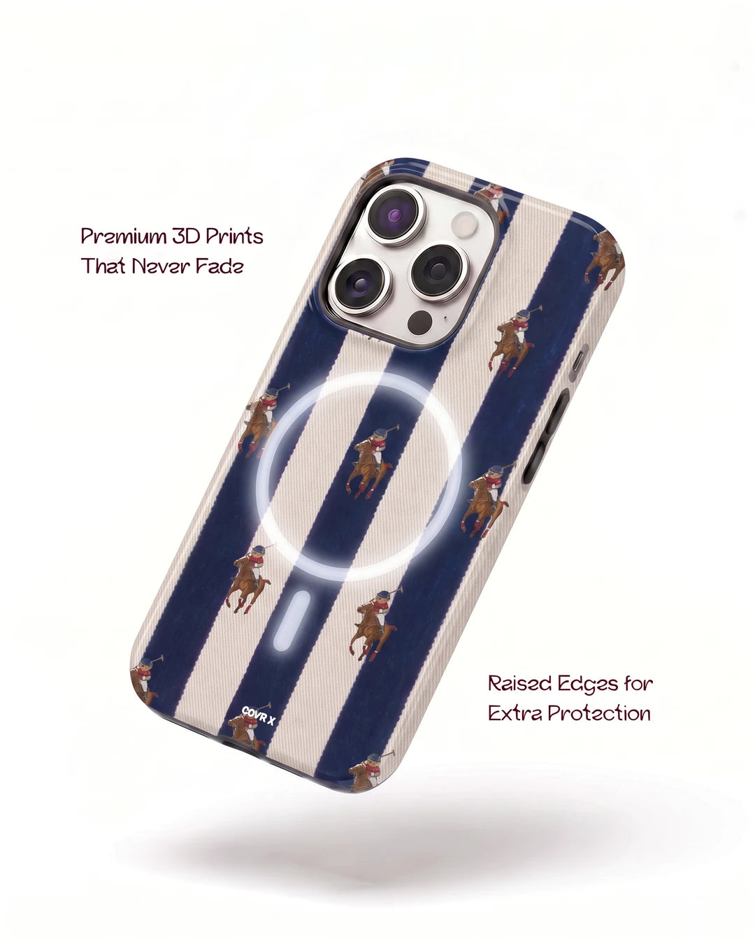 Navy Polo Stripe Case