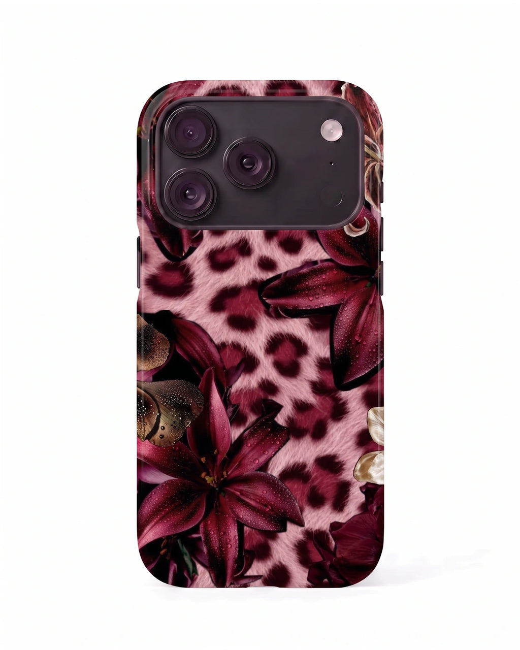 Burgundy Wildflower Case