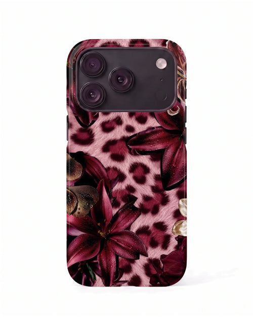 Burgundy Wildflower Case