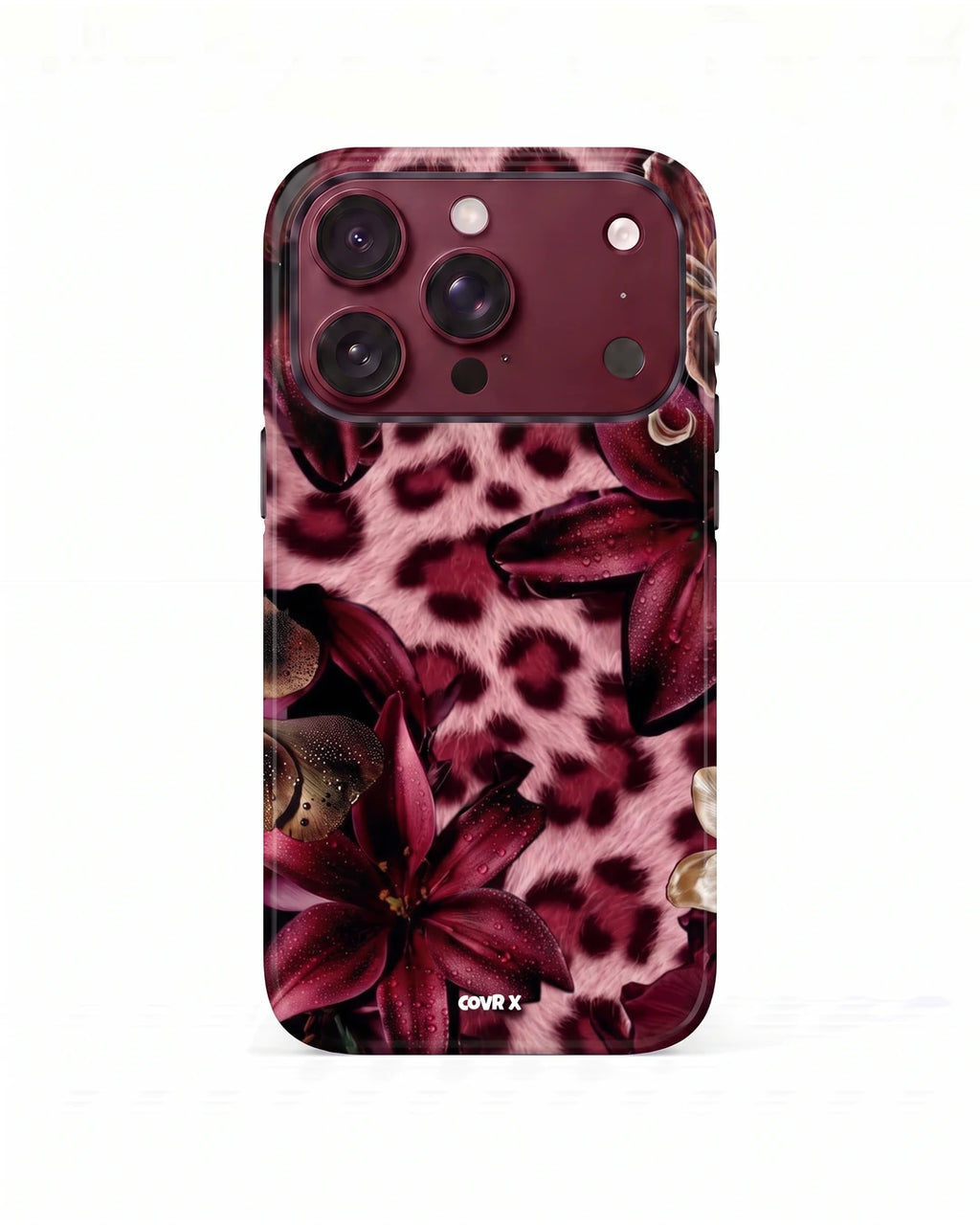 Burgundy Wildflower Case