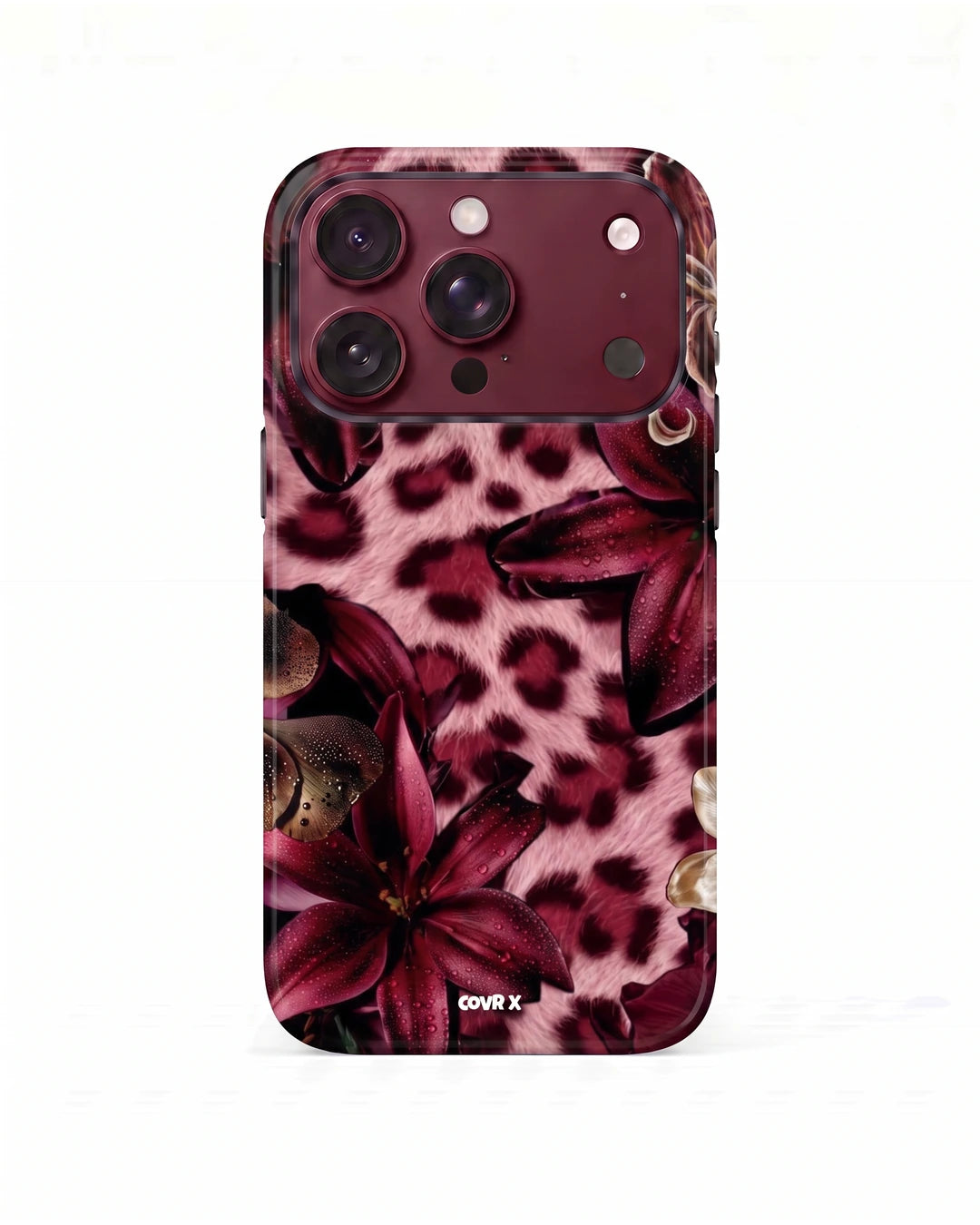 Burgundy Wildflower Case