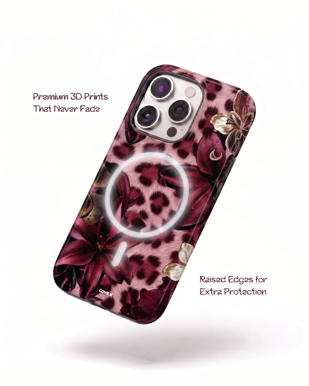 Burgundy Wildflower Case