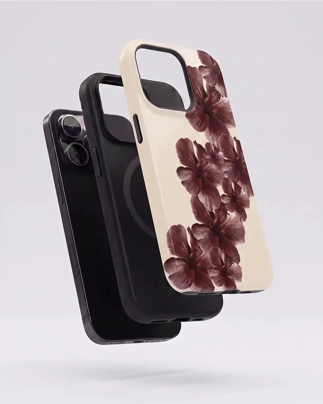 Burgundy Flower Case