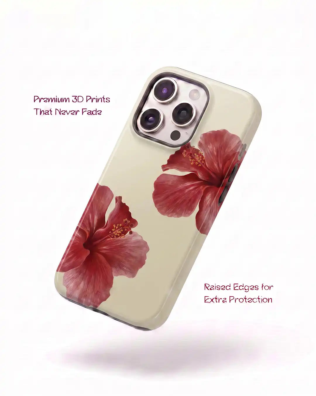 Red Hibiscus Flower Case
