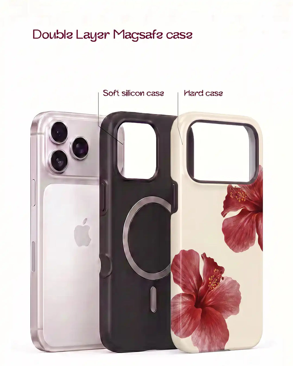 Red Hibiscus Flower Case