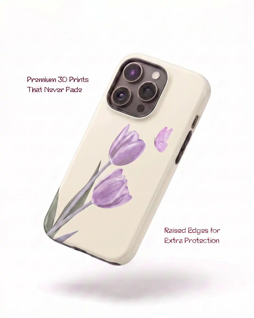 Purple Tulip Flower Case