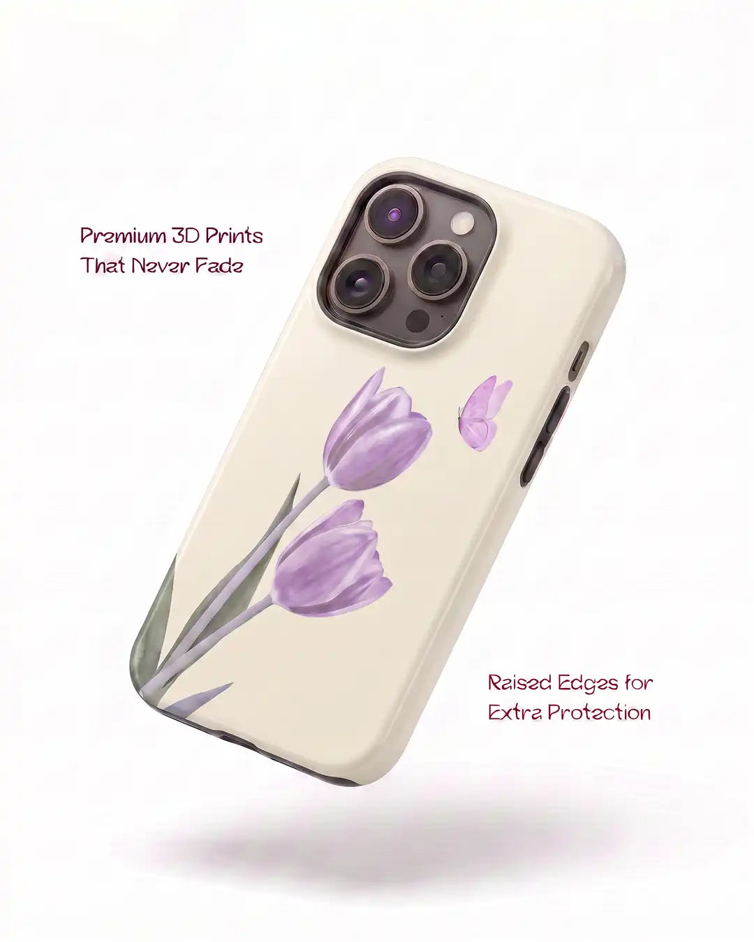Purple Tulip Flower Case