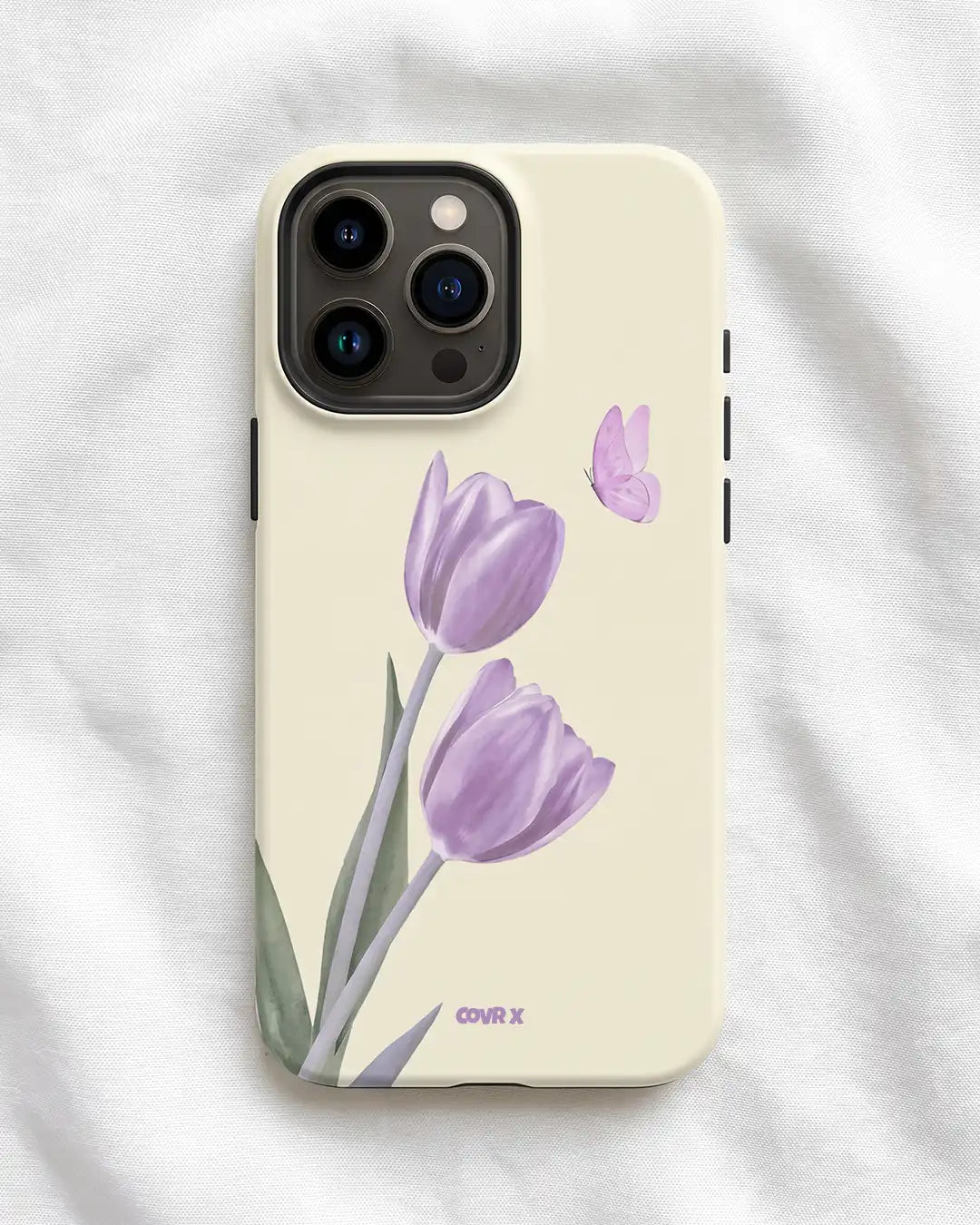 Purple Tulip Flower Case