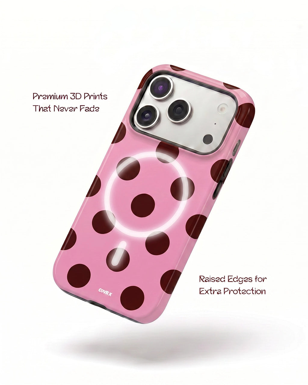 Pink and red Polka Pop Case