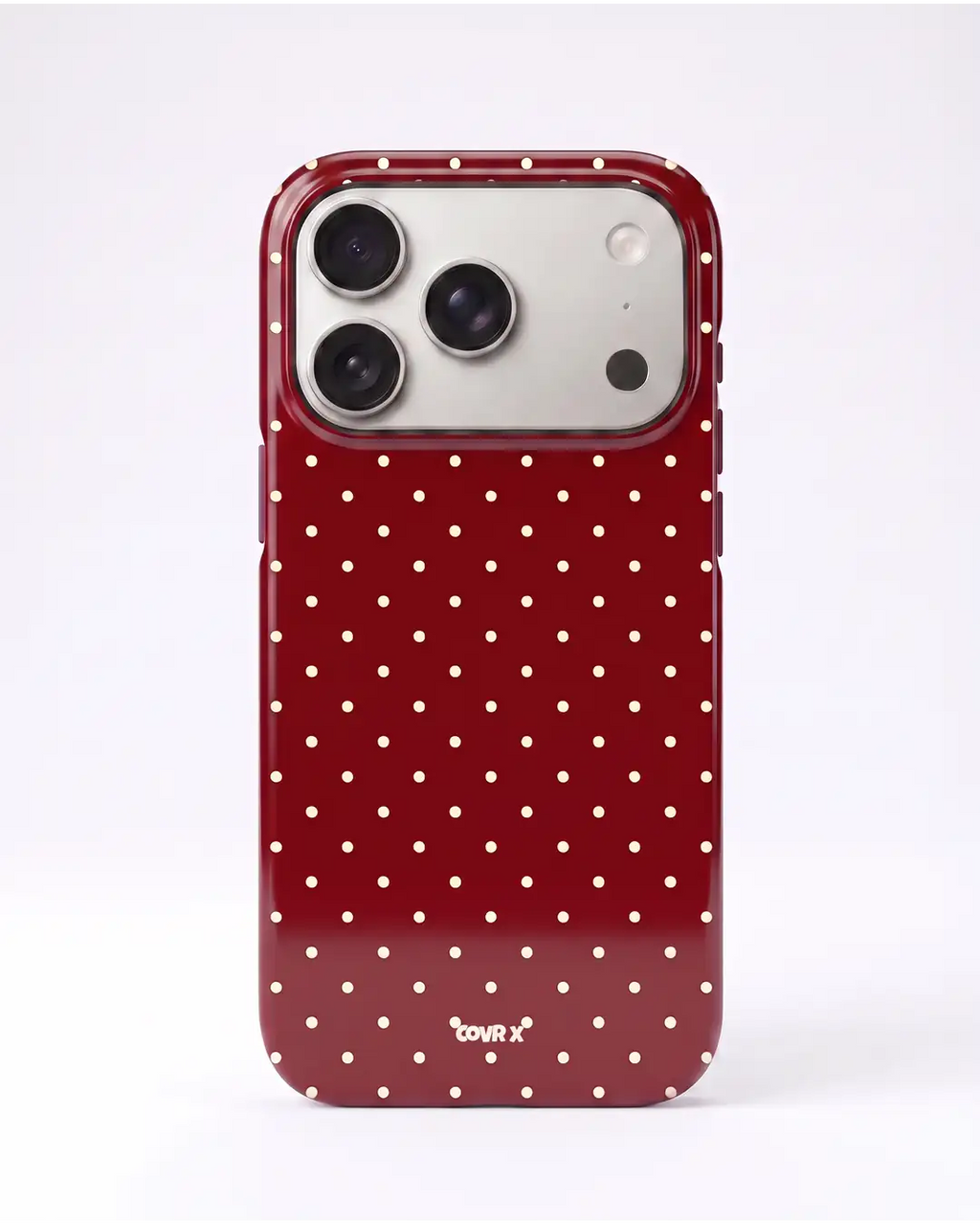 Burgundy Dots Case