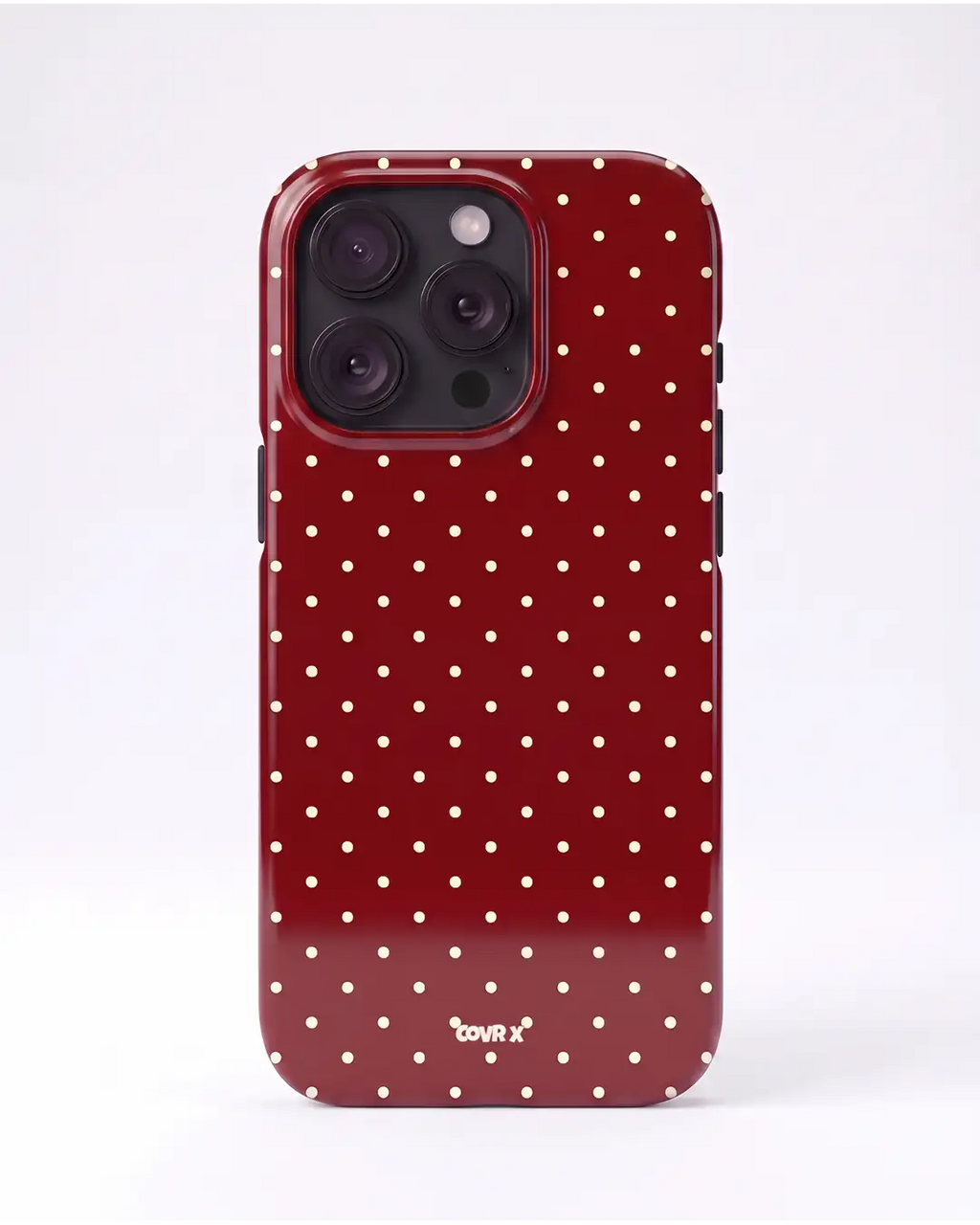 Burgundy Dots Case