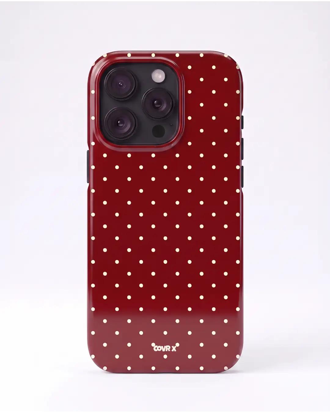 Burgundy Dots Case
