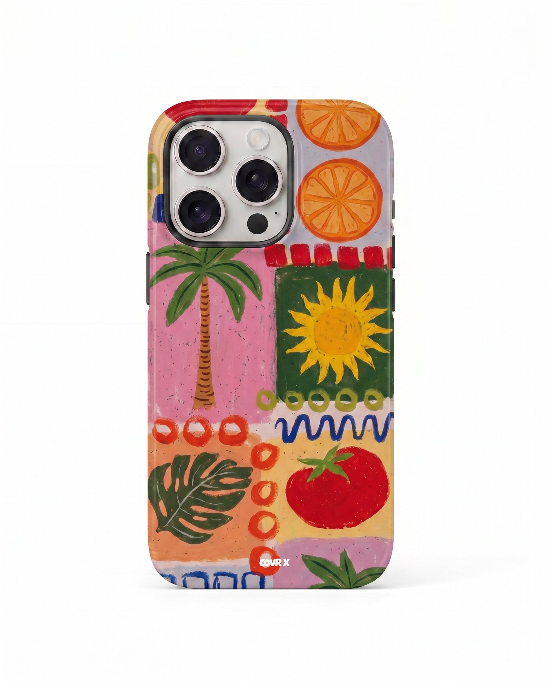 Summer Doodle Case ☀️🍊🌴